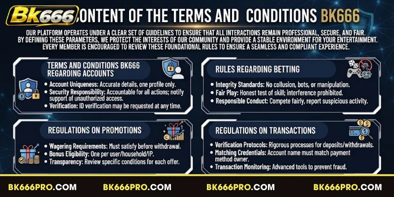 Regulations in the BK666 Disclaimer