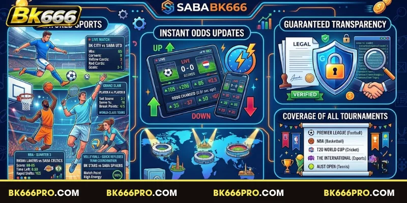 Revealing the sports available in Saba BK666
